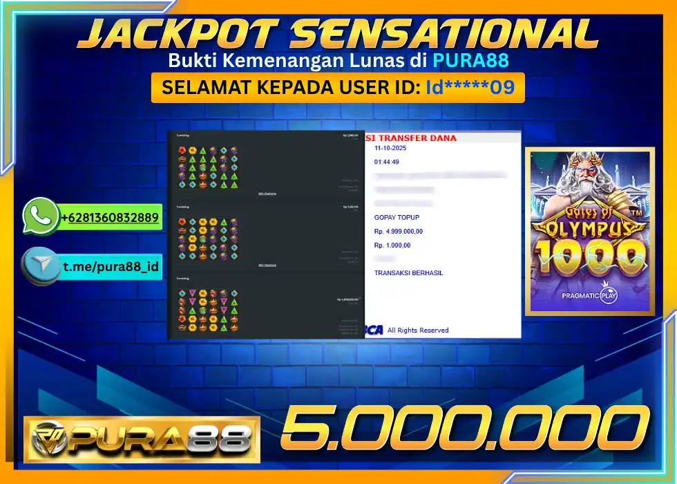PURA88 JACKPOT SENSATIONAL FORGE OF WEALTH Rp 7.100.000,- LUNAS